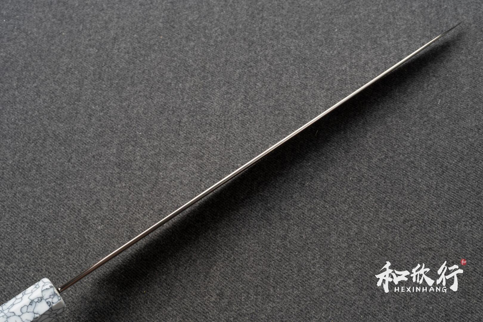 初心Hatsukokoro 孔雀Kujaku V-Toku2 鋼銅彩大馬士革紋筋引270mm